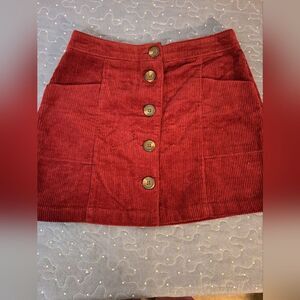 Chloe & Katie corduroy mini skirt size medium